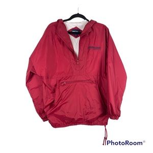 Columbus State University men’s Windbreaker Red Size S Runs BIG